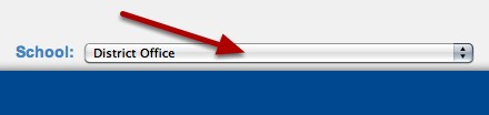 PowerSchool District Office selection