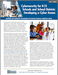 Cybersecurity for K-12 Schools Cybersecurity for K-12 Schools